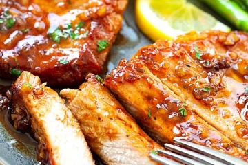 Sticky Citrus Pork Steaks